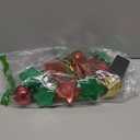 LED Christmas String Lights, 19.7ft Decorative Holiday Lights with Red Green Gold Ornaments, Star Ball Present Shapes for Tree (Battery)