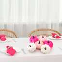 6 Pcs Artificial Pink Pumpkins Bulk Breast Cancer Awareness Decorations 3 Colors Pink Pumpkins with Ribbon for Fall Halloween Table Centerpieces Breast Cancer Party Decor