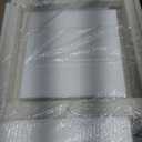 18.9x15x17.9in HDPE Outdoor Side Table, Weatherproof Small Outdoor Table for Adirondack, Patio, Porch, Balcony, Poolside (2-Tier, White)