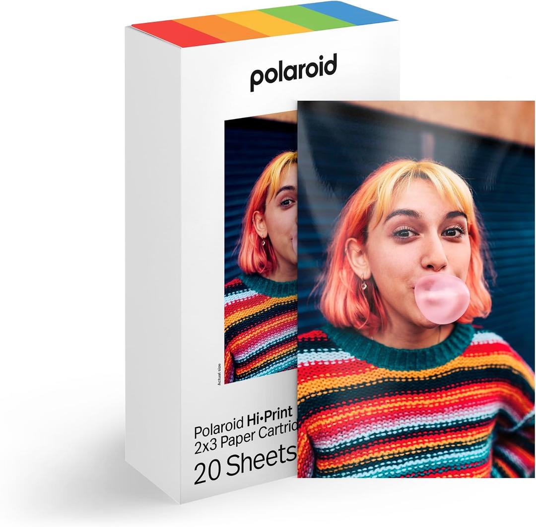 Polaroid Hi-Print Paper - 2x3 Photo Paper Cardridge - 20 Photos (6355)
