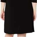 Star Vixen Women's Plus-Size Faux Wrap Dress (Black, XL)