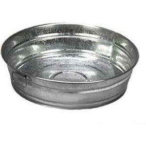 American Metalcraft MTUB12 Galvanized Steel Tub 95 oz 11.63" Dia x 3.25" H Silver Heavy-Duty Serving Container