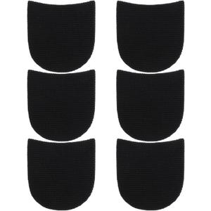 Xindojuz 6 Pcs Shoe Heel Repair Rubber Pads Replacement, Boot Heel Replacement Repair Shoe Sole Protector, Anti-Slip Glue Heels Pads for Men’s & Women’s Shoes, 0.16 Inch (4mm) Thick, Black