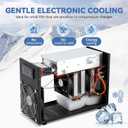 Poafamx 16gal Aquarium Chiller Small Water Chiller for Househod Fish Tanks Coral Crystal Shrimp 110V with Pump (Chiller, 60L/16Gal)