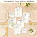STOFINITY Wildflower Bridal Shower Games for Guests - Wedding Advice and Wishes for The Mr and Mrs, Find The Guest Bingo Bridal Shower Decorations, Funny He Said She Said Would You Rather Game Ideas