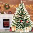 Tudomro Christmas Party Decoration Large Christmas Tree Photo Backdrop 4x6 ft Fabric Removable Xmas Tree Photo Backdrop Cutout for Holiday Xmas Party Home Classroom Office Indoor Outdoor Decor