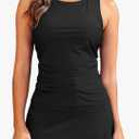 Daci Womens Tankini Swimsuits with Skirt - Two Piece Tummy Control Bathing Suits High Neck Swimwear Small