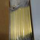 Satanga Edge Finger Pull for cabinets Kitchen Concealed Drawer pulls Aluminum Hidden Door Handle for Home 10 Pack Modern Brushed Brass 4.72" Overall Length Easy Installation