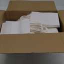 qiqee 100-Packs White Paper Gift Bags with Handles Assorted Sizes(33pcs Large 13", 33pcs Medium 11", 34pcs Small 8") 