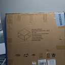 Glass Coffee Table Modern Center Table,Minimalist Coffee Table Sofa Side Tea Table for Living Room,Tempered Glass-top with Sturdy Metal Frame, Easy Assembly,26.4 x 26.4 x 15.7 Inches, Gold