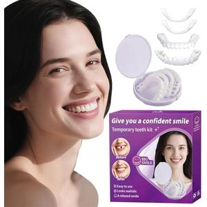 Veneers Teeth for Women and Men, Tooth Replacement Kit, Nature and Comfortable (1 Count (Pack of 1))-AACAHCAW