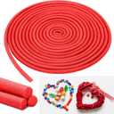 Frienda 5/8 Inch x 40 Ft Foam Noodles for Crafts Versatile Pool Noodles Foam Tubes Cylinder Rods for Modeling, DIY Arts and Crafts Supplies (Red)
