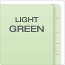 Pendaflex Pressboard End-Tab Classification Folders, Legal Size, 6 Section, 2.5" Expansion, Light Green, 10/BX (23324)