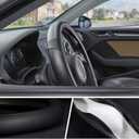 SEG Direct Steering Wheel Cover 14-14.25 inch Heavy-Duty, Black