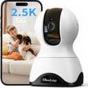 VIMTAG 2.5K Pan/Tilt Cameras for Home Security, Wired Indoor Camera for Pet/Dog/Cat/Baby/Nanny with Phone App, Motion Tracking, Night Vision, 2-Way Audio, AI Detection, 5GHz/2.4GHz WiFi, Works w/Alexa