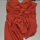 Blooming Jelly Womens One Piece Swimsuit Tummy Control Bathing Suit Gold Metal Tie Knot 2026 Swim Dress (XX-Large, Brick Red)