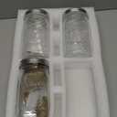 4-Pack Fermentation Kit for All Wide Mouth Mason Jars (Four 32oz Mason Jars Included), Fermentation Jars, Fermenting Weights, fermentation Lids, Airlocks, Everything Included for Fermentation