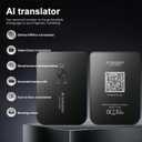 AI Voice Recorder, AI Language Translator, Support 140 Languages, DeviceGPT-5 Analysis, APP Control, for Lectures, Meetings, Calls