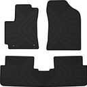Floor Mats Compatible with 2009-2013 Toyota Corolla, Custom Fit All Weather Toyota Corolla Car Mats, Latex Heavy Duty Floor Liners Black 3-pc Set, 2010 2011 2012