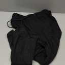 EVALESS Corduroy Pants for Women Casual Drawstring Elastic High Waist Straight Leg Pants Loose Comfy Trousers with Pockets (Medium, 1b1 Black)