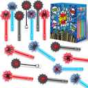 24PCS Bubble Wand for Party Favors Decorations Supplies Classroom Prizes Valentines Easter Halloween Christmas Bags Basket Stuffers Gifts