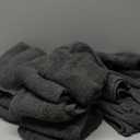 Towel and Linen Mart Grey Salon Towels, Pack of 12 (Not Bleach Proof, 16 x 27 Inches) Highly Absorbent Towels for Hand, Salon, Gym, Beauty, Spa, and Home Hair Care (Grey) 12 Pack (Small)