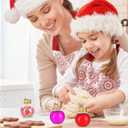 Baluue Light Bulb Shape Ball Bottle 3.54 Inch Clear Fillable Christmas Booze Balls Ornaments for Holiday Party Decor and Packaging (0.3 Ounces)