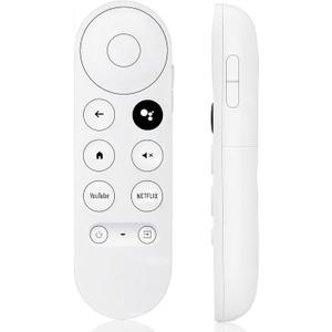 New Voice Remote Control for Google Chromecast TV 4K (Snow), Replacement Remote for Google Chromecast 4k Snow HD TV G9N9N GA01409-US GA01919-US GA01920-US GA01923-USGA01409-US