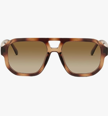 livho Trendy Polarized Square Aviator Sunglasses Women Men Square Eyewear Frame, Retro Sun Glasses for Women Men 2025 Shades