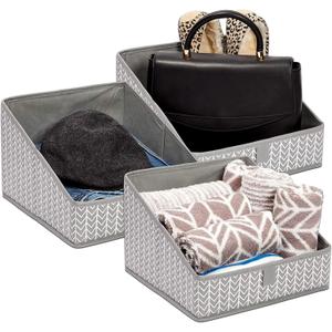 Juvale Non Woven Baskets, Closet Organization Bins (11.4 x 11.4 x 7.9 in, 3 Pack)