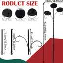 Christmas Tree Candle Holder for Big Flameless Candles, 32.4 Inch Black Triple Shelf Christmas Tree Topper, Candle Tree Topper Holder, Christmas Tree Decorations for Candles, Gift Boxes