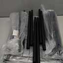 Sakugi Storage Shelves - 5-Tier Large Capacity Shelf Organizer with Hooks, Heavy-Duty Garage Shelving with Leveling Feet, Wobble-Free Rack for Bedroom, Balcony, Garage, 18.1"12.4"56.8", Black