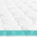 Crib Mattress Protector Sheets Fitted Waterproof Crib Mattress Pad Cover, Noiseless & Machine Wash 100% Absorbent Crib/Toddler Mattress Protector Sheet Quilted, White, 52" x 28"