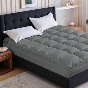 wOod-it Full Mattress Topper, Extra Thick Mattress Pad Cover for Back Pain with Soft Down Alternative Fill, Cooling Breathable Pillow Top Protector with 8-21 Inch Deep Elastic Pocket
