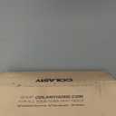 COLAMY Wooden Dining Chairs Set of 2, Modern Fabric Upholstered Kitchen Side Chairs, Farmhouse Dining Room Chair with Foot Pegs, Beige