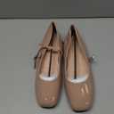 LUXINYU Women's Slip on Flats,Classy Round Toe Solid Classic Mary Jane Ballet Dance Shoes Soft Comfortable PU Flat Shoes, 6.5, 2472-nude