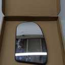 Motoforti Left Driver Side Heated Mirror Glass Replacement,for Mercedes-Benz E320 2003-2006,Real Glass,With Backing Plate,White Glass