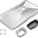 Drip Pan fits Nexgrill Parts, Adjustable with Drip Tray Suitable for Dyna Glo, Kenmore BHG, Grill Master, Backyard, Universal Drip Tray for 3/4/5 Burner,Grease Tray for Charbroil Expert Gas Grill