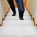 WILLBOND 6 Pcs Christmas Stair Treads Non-Slip Carpet 8 x 30 Inch Nonslip Stair Treads for Wooden Steps Indoor for Kids Pets Elders Grip Step Carpet