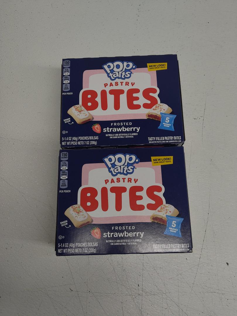 Pop-Tarts Baked Pastry Bites, Kids Snacks, School Lunch, Frosted Strawberry, 7oz Box (5 Pouches) 2 PRS SEP 19 2025