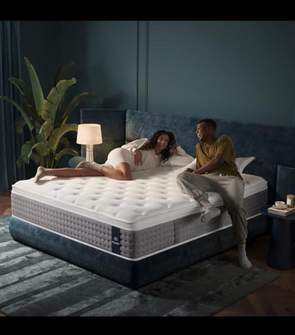 DCOOLAULTRA 12 inch Full Size Mattress, Medium Firm Hybrid with Memory Foam & Individually Wrapped Pocket Coils, CertiPUR-US Certified, Fiberglass-Free