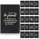 Ctosree 20 Pcs Employee Appreciation Gifts Thank You A6 Leather Journal Notebook Team Gifts for Coworker Staff Inspirational Notebooks for Housekeeping Week Gifts 5.7x3.4 In (Black, Simple)
