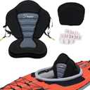 Thickened Kayak Seats - Premium Shockproof Seats with Back Support for Kayaking, Canoeing, Fishing, Paddle Boarding - Comfort, Versatility and Extra Storage (Gray, 1 pcs)