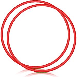 2 Pcs Toy Hoop Exercise Hoop Detachable Adjustable Plastic Toy Ring Playground Equipment for School Colored Circles Exercise Ring for Teens Dog Agility Equipment,(Red,20 Inch)