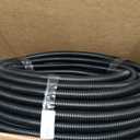 Automotive Wire Loom Flame Retardant Split Wire Loom Tubing Assortment Wiring Loom Kit Plastic Cover Electrical Covering Conduit Protective Wire Wrap Cable Sleeves Black 1/2" x 125 Ft