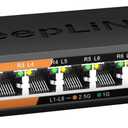 8 Ports 2.5G Switch Smart Web Managed, 8 x 2.5G Base-T & 1 x 10G SFP Slot, Support 802.3ad Static Aggregation, QOS/VLAN/IGMP, Metal Housing Network Ethernet Switch