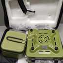 2 Burner Camping Stove with Cooking Set, 24000 BTU Propane Stove, Green
Foldable Camp Stove with 2-in-1 Frying Pan & Pot, Griddle, Windshield, Carry Bag, Ideal for RV, Picnic, Tailgating, Survival