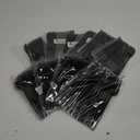 Supernal 180pcs Black Plastic Silverware Heavy Duty Black Party Cutlery Disposable Plastic Forks and Spoons Disposable Utensils Flatware Include 60 Forks,60 Knvies,60 Spoons