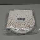 CENLBJ Rose and Gold Paper Plates- 100 Pack- 50 x 9 Paper Plates & 50 x 6.5 Napkins, Blue Plate and Napkins Party Supplies for Baby Shower,Birthdays Receptions and All Occasions