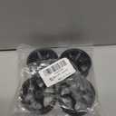 1/10 RC On Road Wheels Rims 12mm Hex Alloy Aluminum Drift Hubs for 1:10 Scale Rally Racing Car Tires Tamiya TT01 TT02 XV01 TA06 A959 PTG2 HPI KYOSHO HSP PTG2 Touring Street Tyres 4PCS (Black)